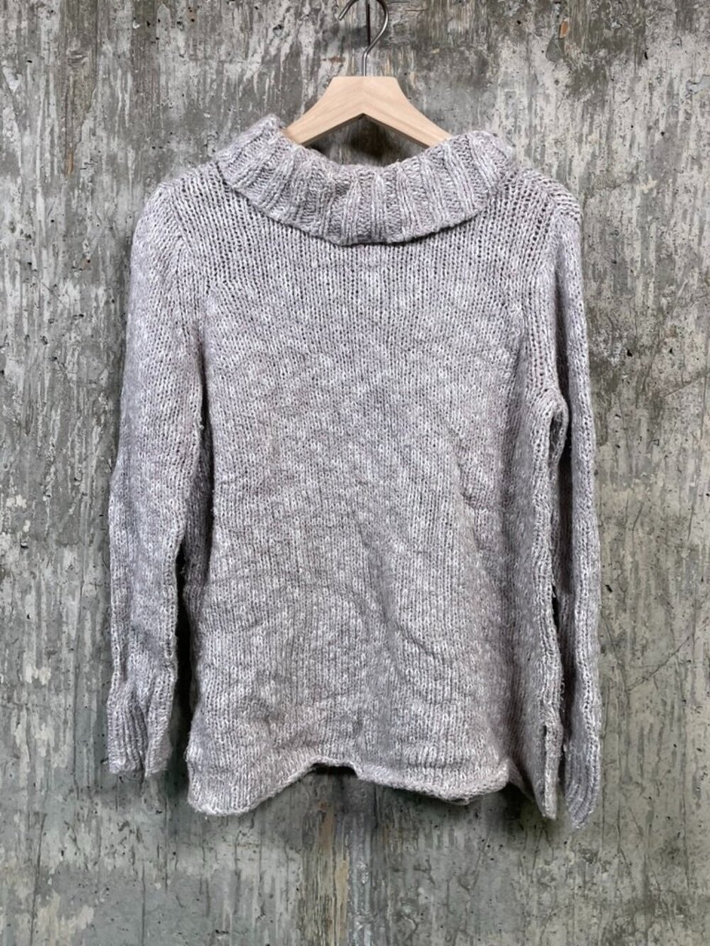 EILEEN FISHER Women's Organic Cotton Chunky Turtleneck Sweater Size XS